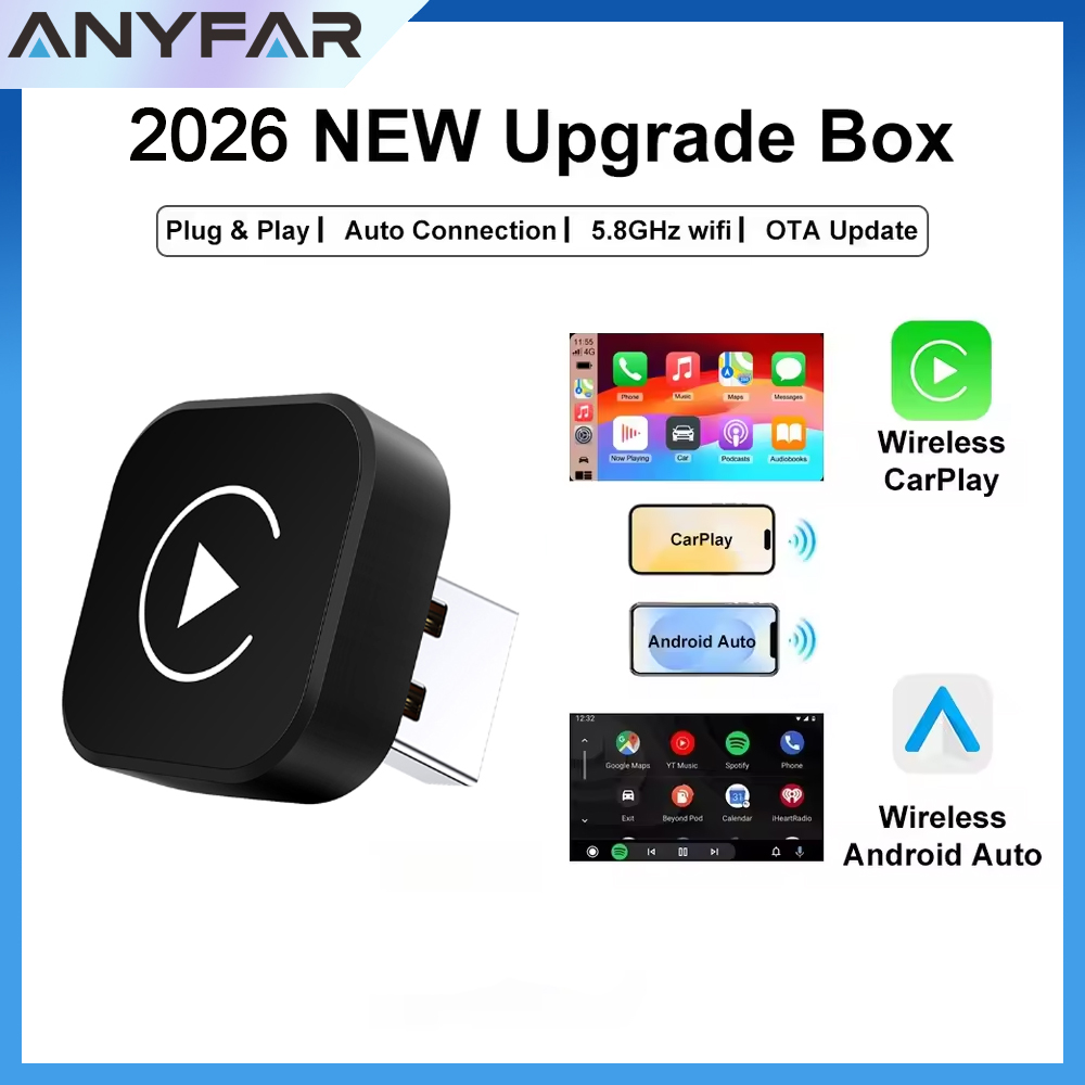 Travel Adapter Universal - Adaptador CarPlay Sem Fio 2026 2-em-1: