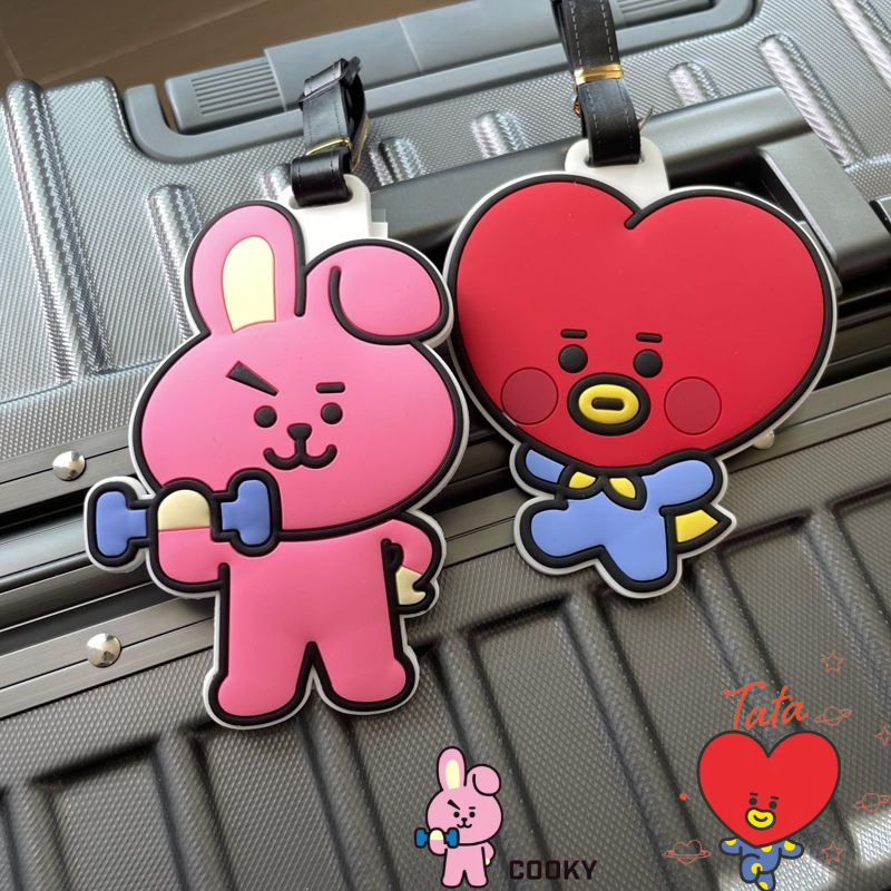 Travel Accessories Gear - Chaveiro fofo de desenho animado BT21,