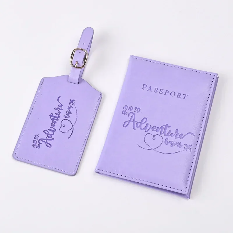 Travel Accessories Gear - Novo roxo couro do plutônio titular