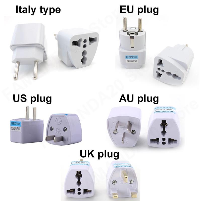 Travel Adapter Universal - Adaptador Universal de Tomada EUA/Reino Unido/Austrália/Alemanha/Itália,