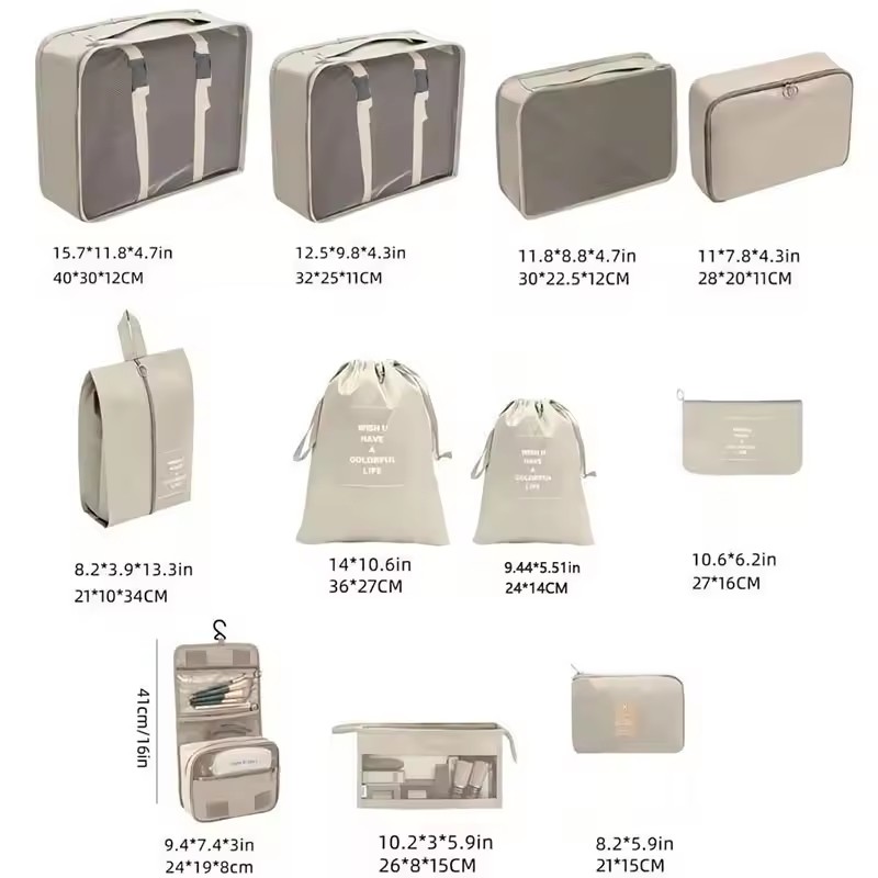 Conjunto de Bolsas Organizador - Travel Accessories Gear avaliação e preço