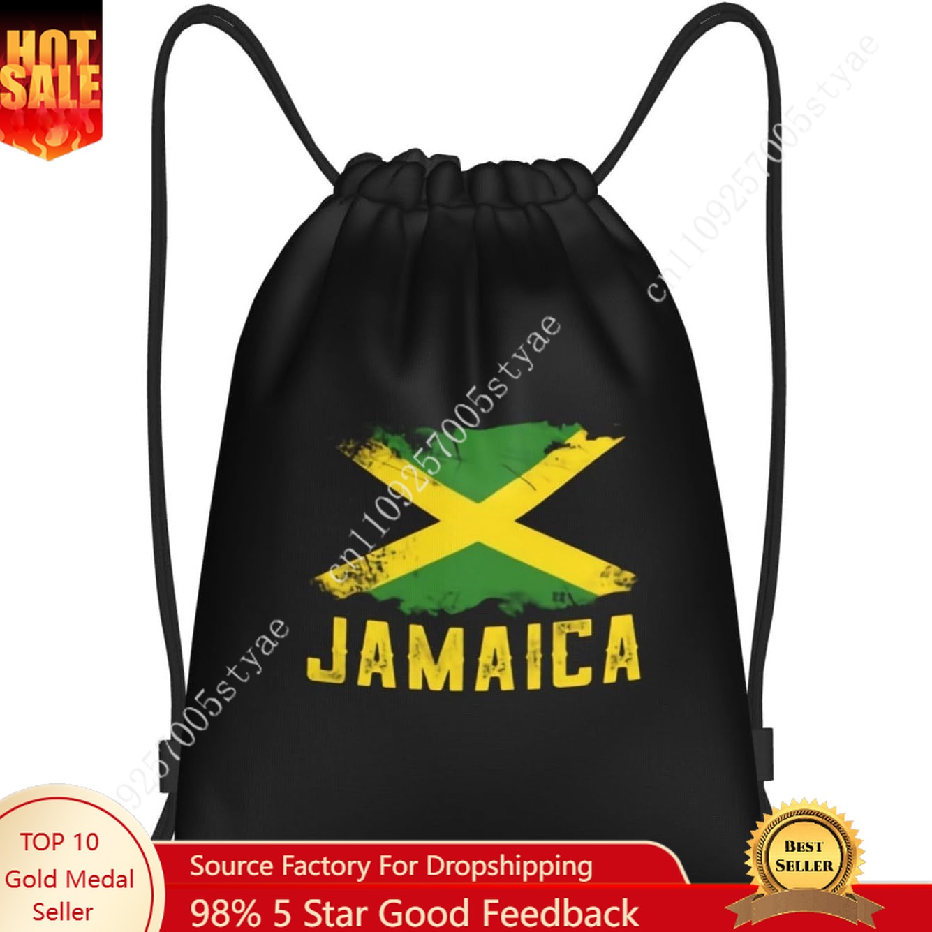 Jamaica bandeira saco de cordã - Travel Yoga Accessories avaliação e preço