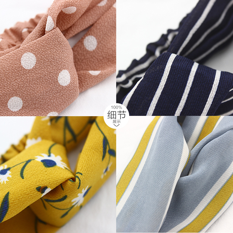 Coreano cruz bandana floral te - Travel Yoga Accessories avaliação e preço