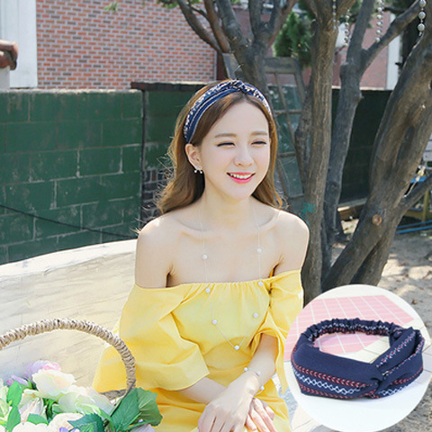 Coreano cruz bandana floral te - Travel Yoga Accessories avaliação e preço