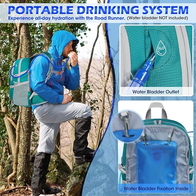 40L Novo mochila de poliéster  - Packable Daypack Foldable avaliação e preço