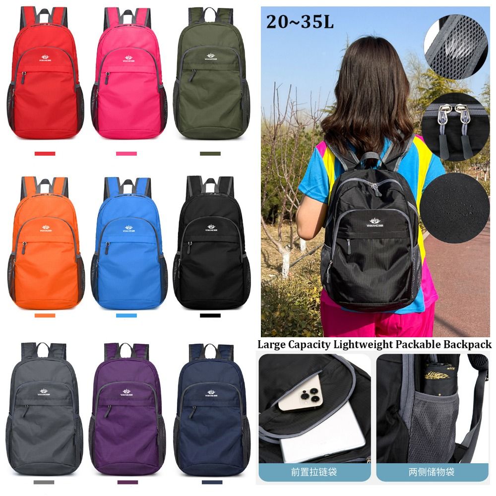 Mochila embalável 20 ~ 35L dob - Packable Daypack Foldable avaliação e preço