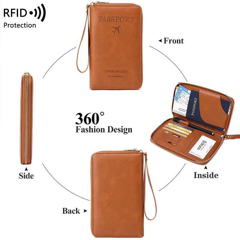 Nova capa de couro para passap - Travel Accessories For Plane avaliação e preço