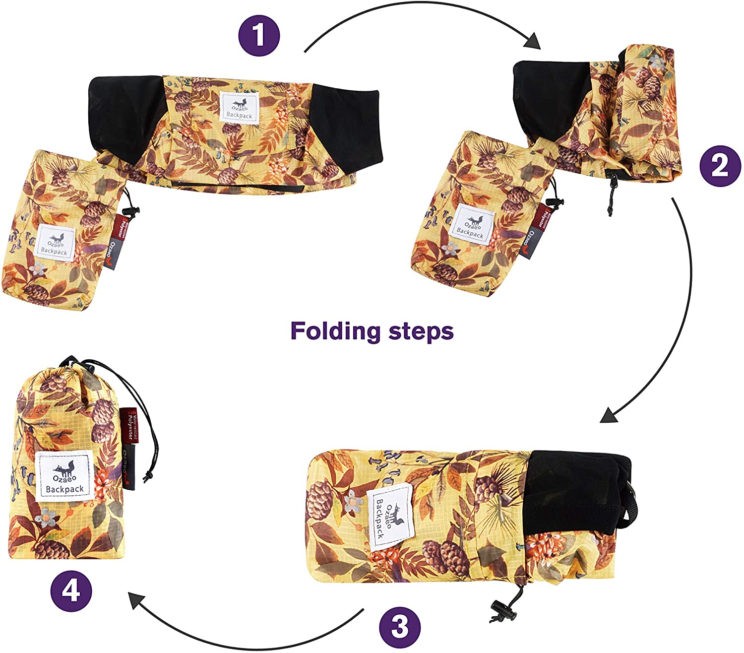 Mochila leve e dobrável para v - Packable Daypack Foldable avaliação e preço