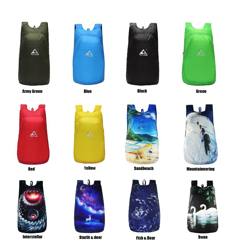 PLAYKING-Mochila ultraleve lev - Packable Daypack Foldable avaliação e preço