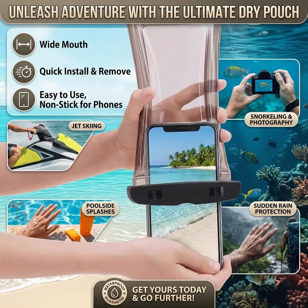 Capa de Telefone à Prova d'Águ - Travel Accessories Case avaliação e preço