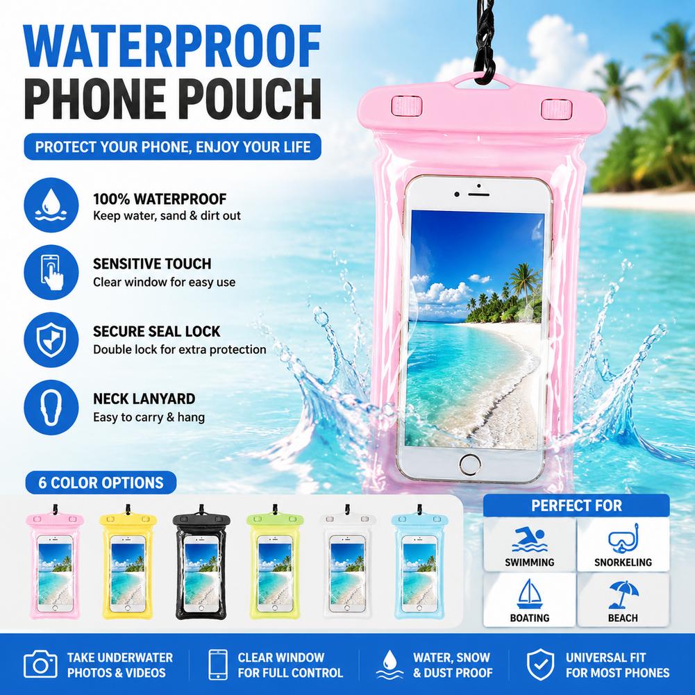 Capa de Telefone à Prova d'Águ - Travel Accessories Case avaliação e preço