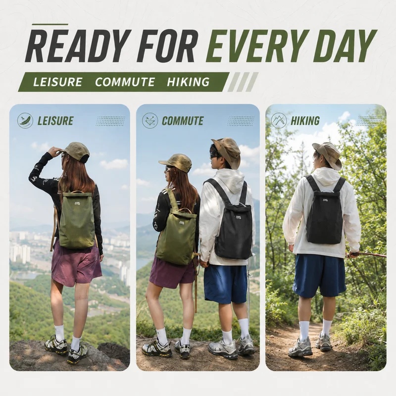 Mochila de Hiking para Exterio - Packable Daypack Foldable avaliação e preço