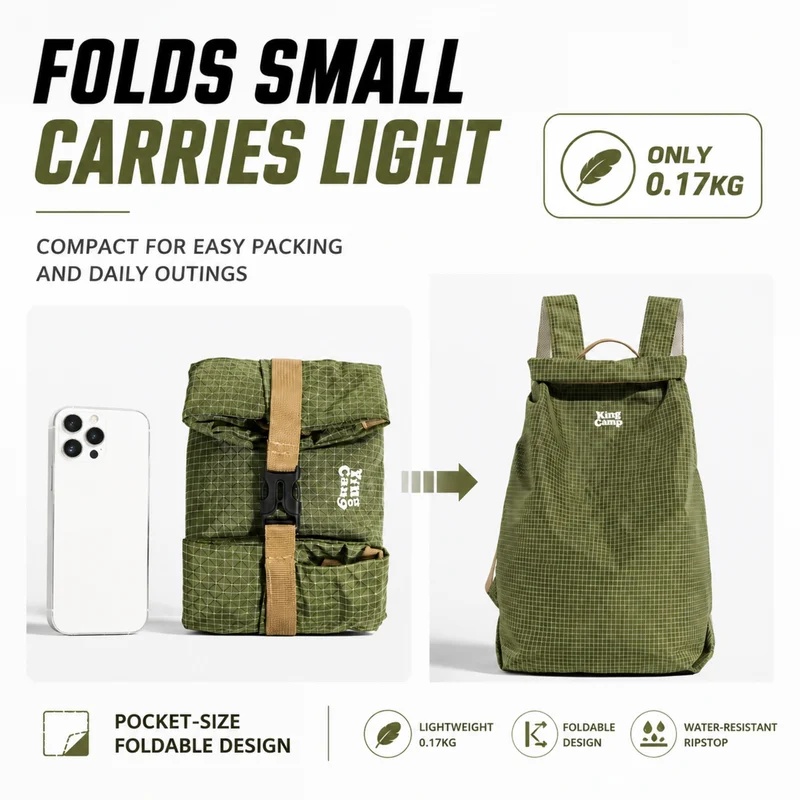 Mochila de Hiking para Exterio - Packable Daypack Foldable avaliação e preço